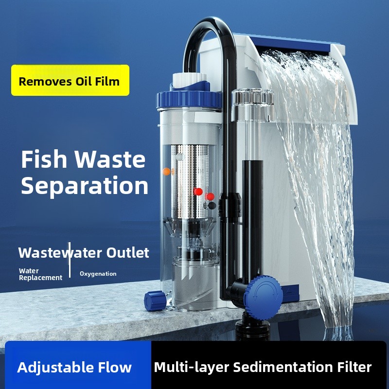Fish Tank Filter Pump - Mensence Fish Tank Filter Oxygenator Three-In-One