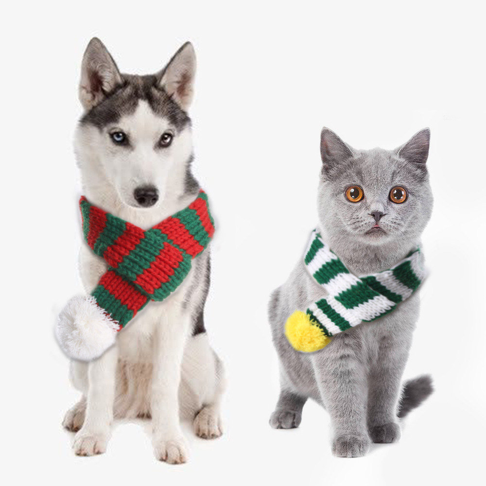 Pet Supplies In Amazon - Amazon, pet knitted Christmas scarf, creative