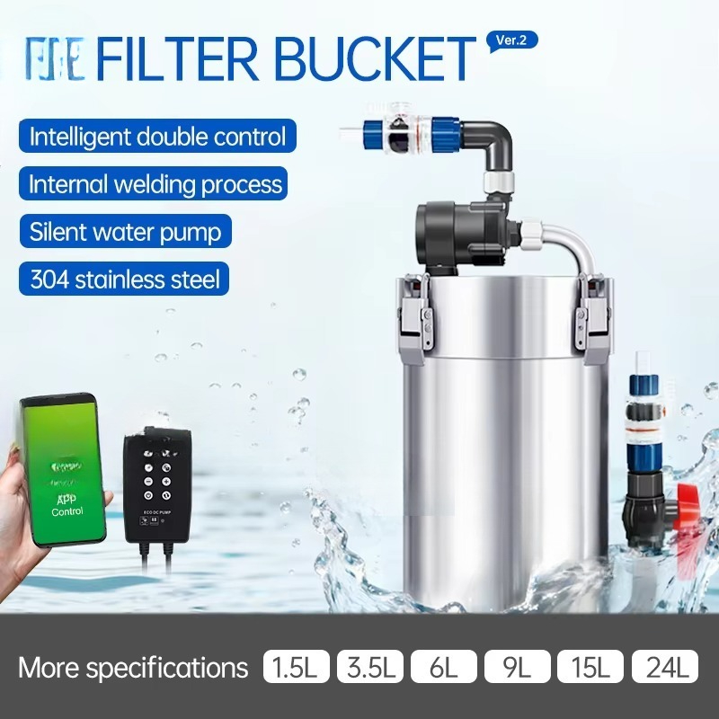 15L Sound off Fish tank Extern - Fish Tank Filter Pump ulasan dan harga