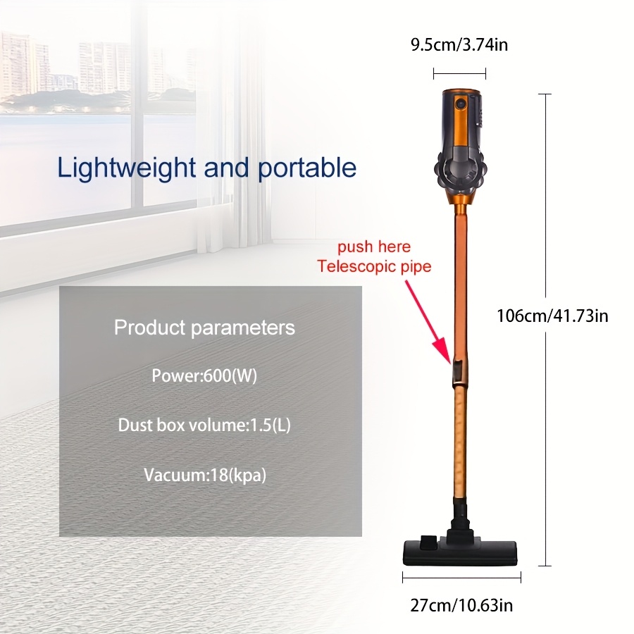 600W 110V 18KPa Corded Stick V - Pet Supplies Hours ulasan dan harga