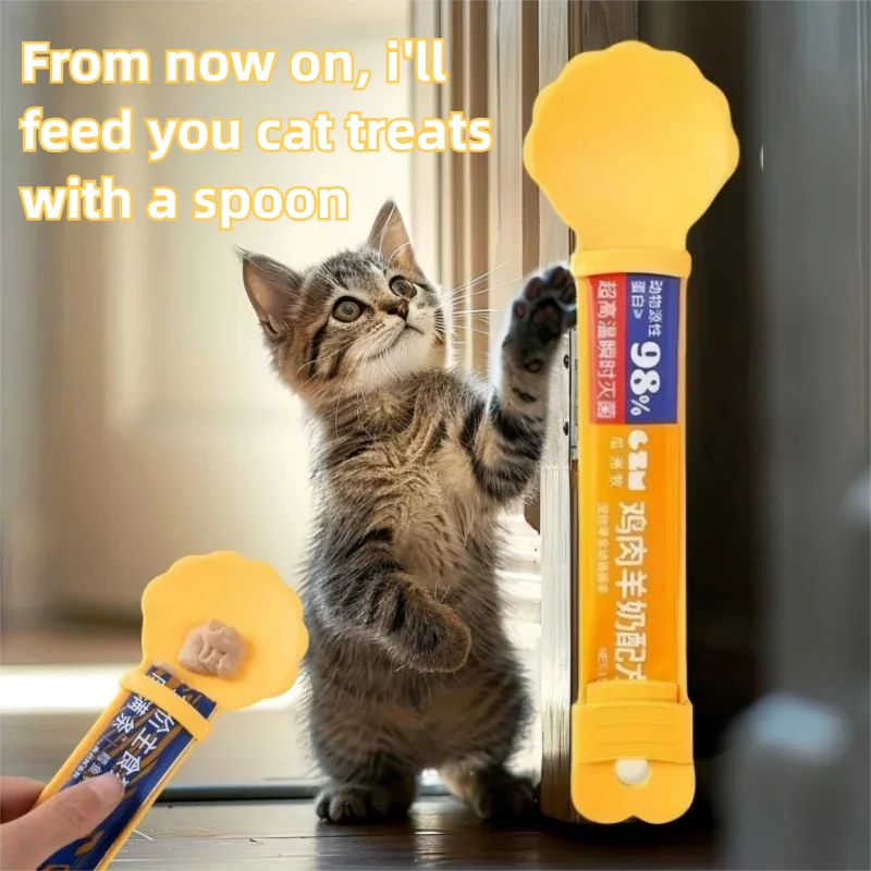 New Cat Paste Spoon Feeder Squ - Pet Supplies In Amazon ulasan dan harga