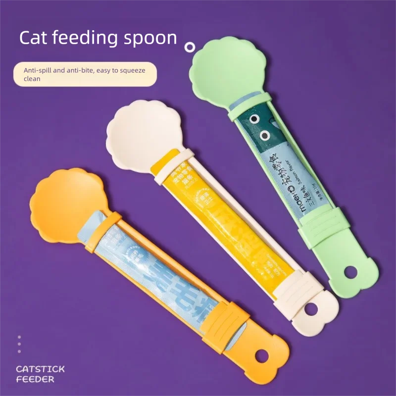 New Cat Paste Spoon Feeder Squ - Pet Supplies In Amazon ulasan dan harga