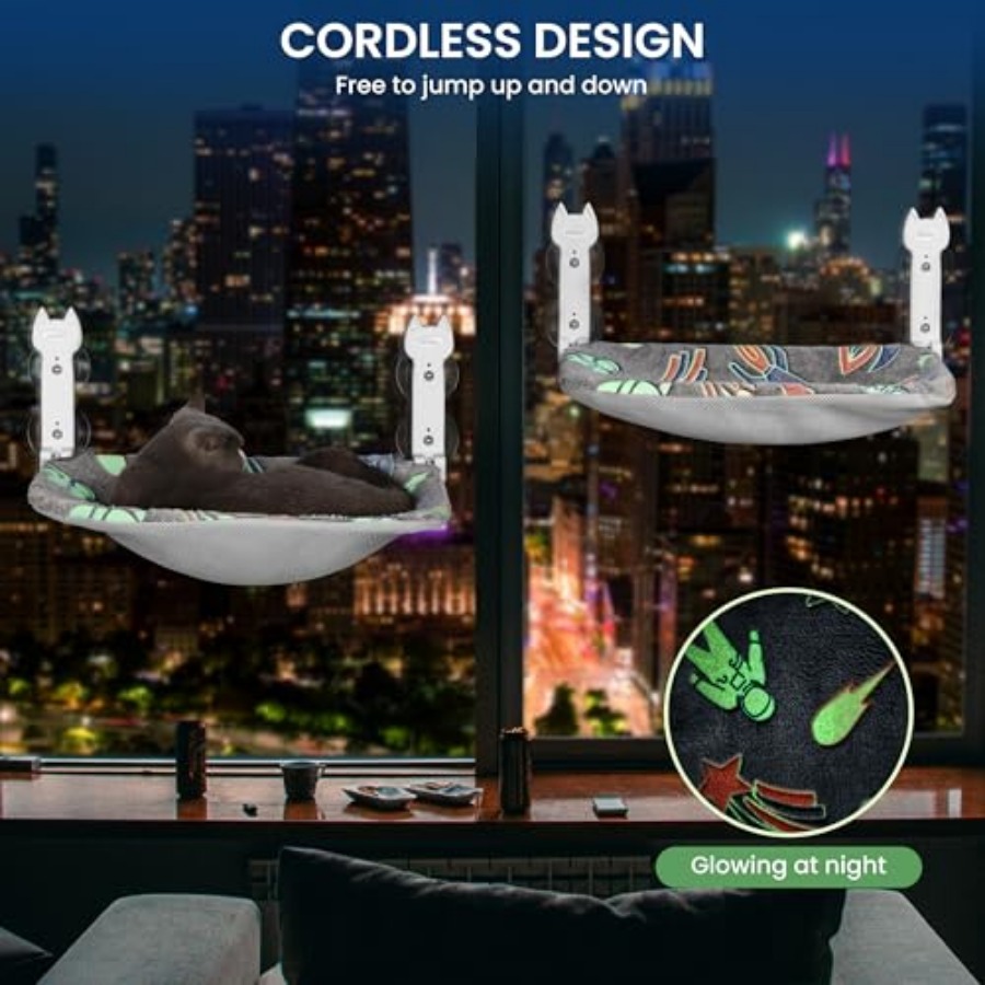 Cat Window Perch, Glow in The  - Cat Window Perch ulasan dan harga
