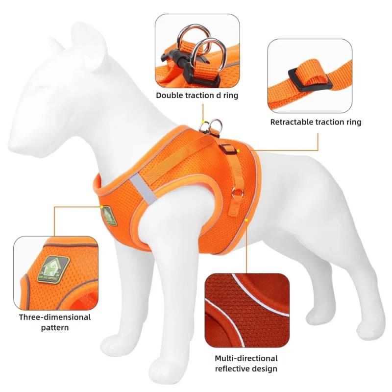 Pet Harness Reflective Ventila - Pet Supplies In Amazon ulasan dan harga