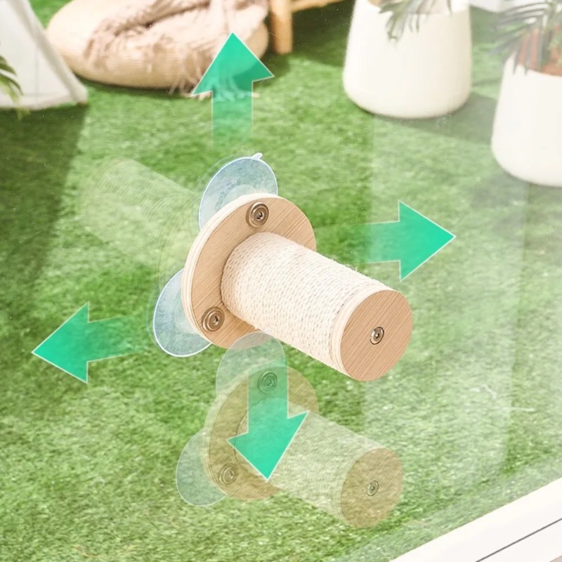 Cat Window Perch with Wooden F - Cat Window Perch ulasan dan harga
