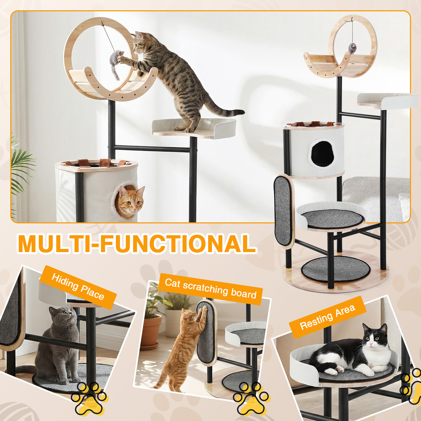 66-Inch Cat Tree with Scratchi - Pet X Supplies & Tack Grooming ulasan dan harga