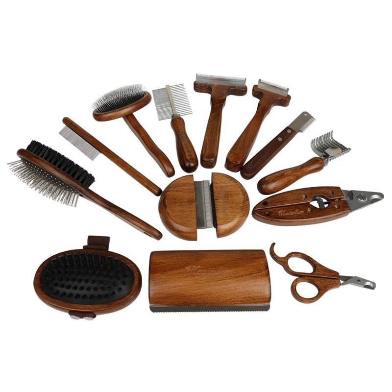 Pet Dog Comb Antique Solid Woo - Pet X Supplies & Tack Grooming ulasan dan harga