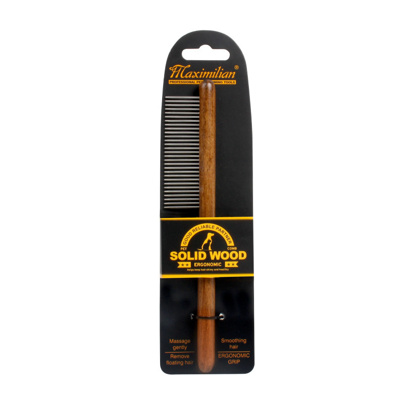 Pet Dog Comb Antique Solid Woo - Pet X Supplies & Tack Grooming ulasan dan harga