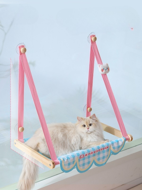 Adorable Pink Cat Window Hammo - Cat Window Perch ulasan dan harga
