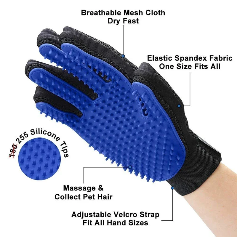Silicone Pet Grooming Gloves C - Pet Supplies Hours ulasan dan harga