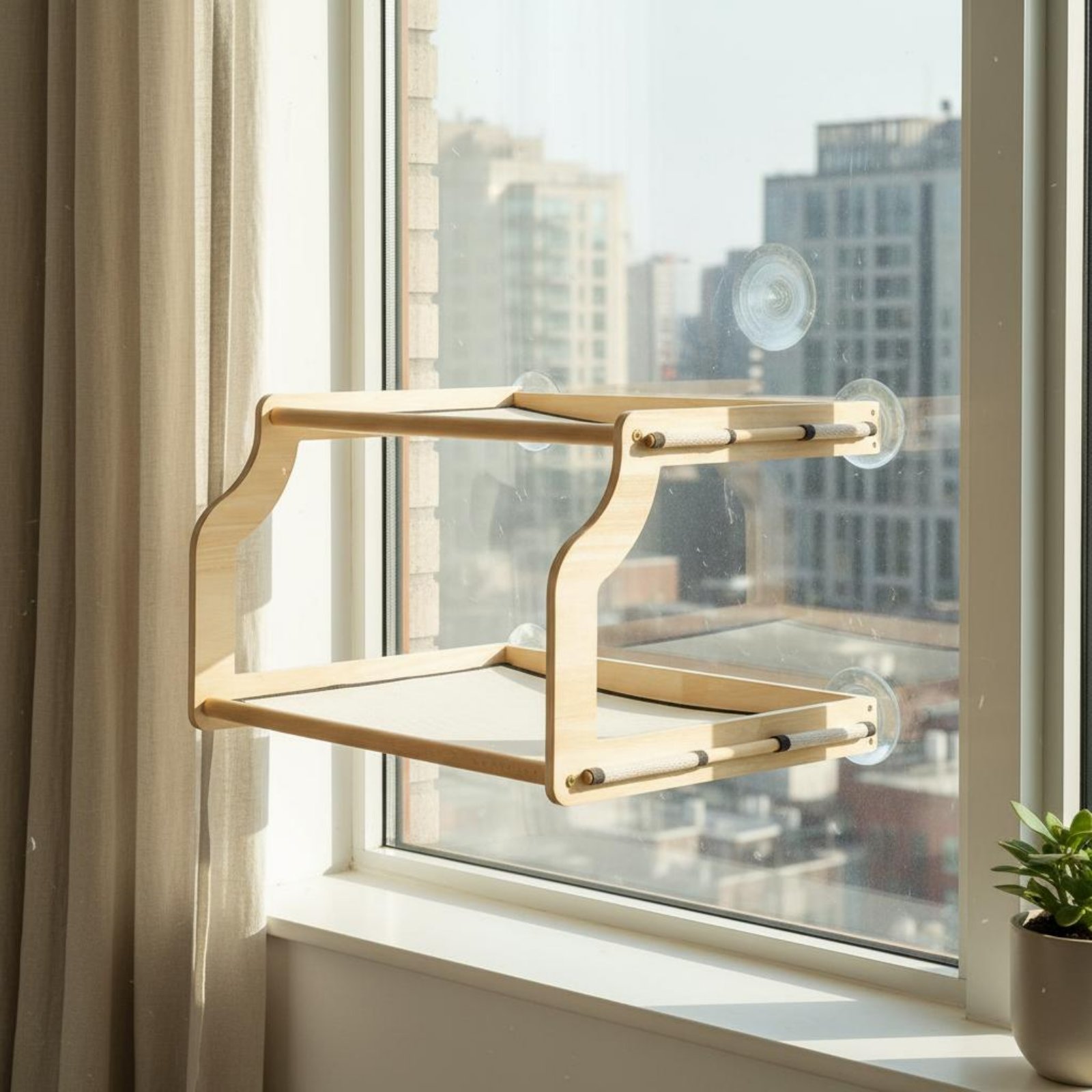 Window Mounted Cat Bed Easy-Mo - Cat Window Perch ulasan dan harga