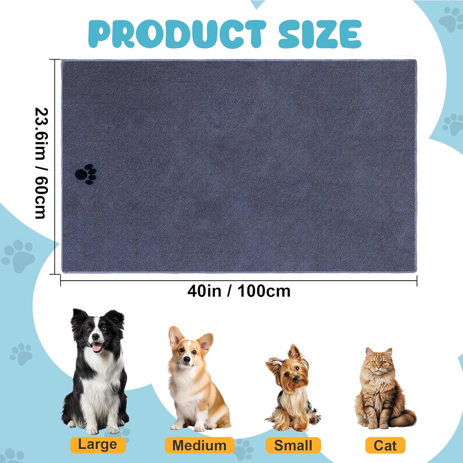 Microfiber Dog Towels, 40'' x  - Pet X Supplies & Tack Grooming ulasan dan harga