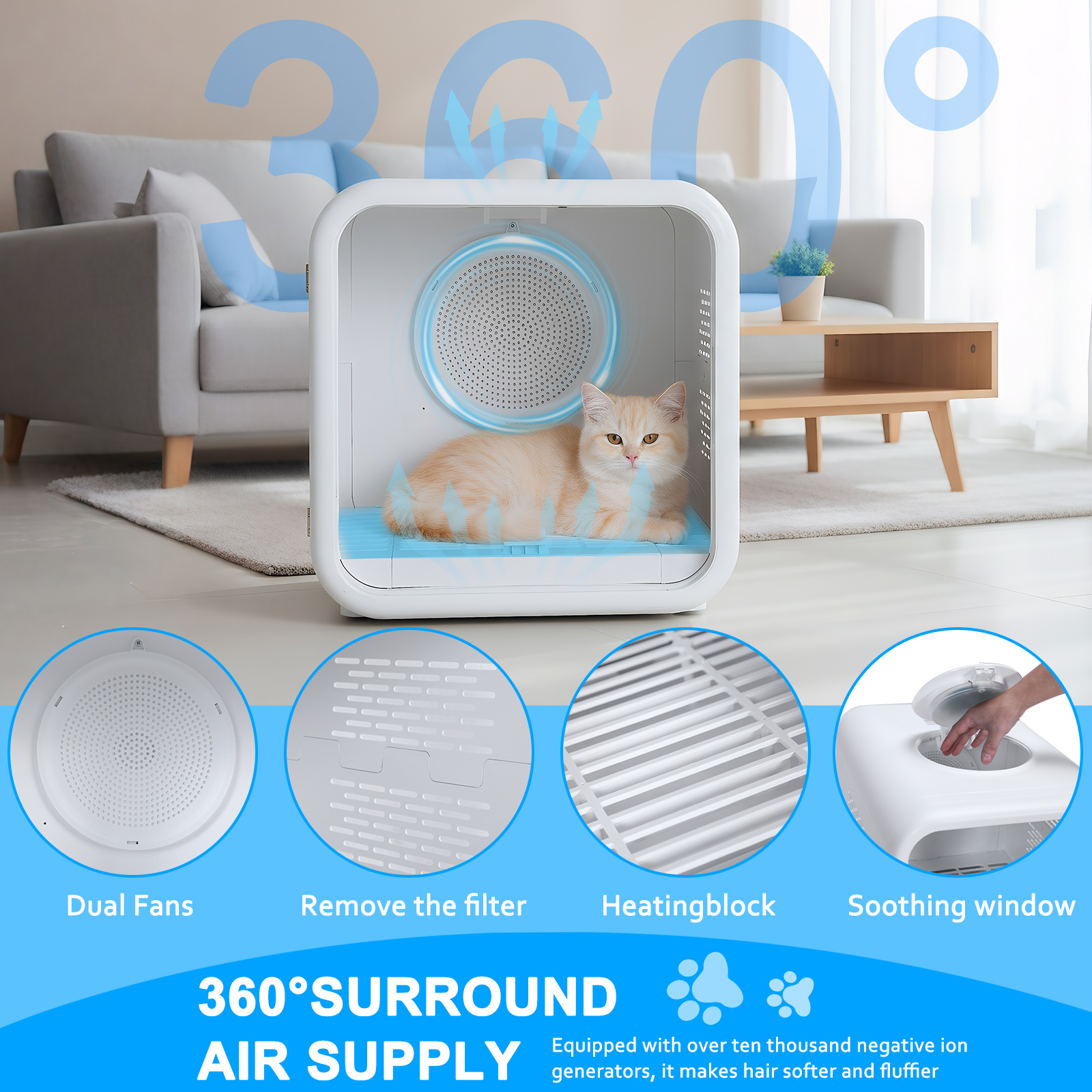 53L Large Capacity Automatic P - Pet Supplies For Less ulasan dan harga