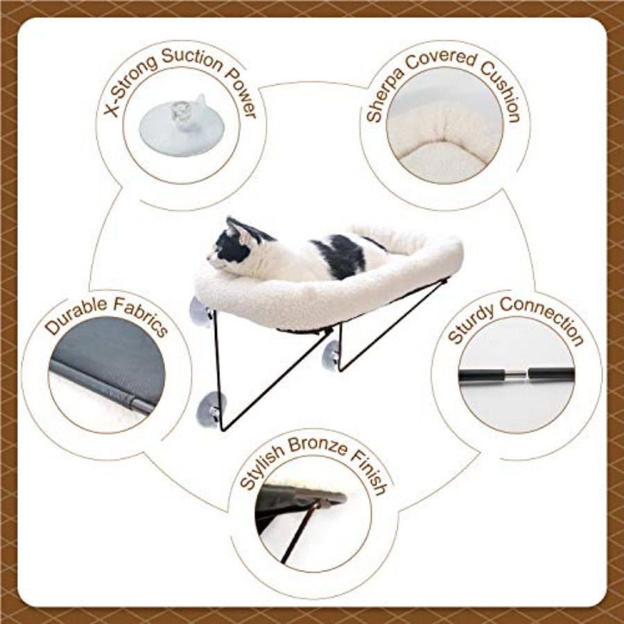 Cat Window Perch - 100% Metal  - Cat Window Perch ulasan dan harga