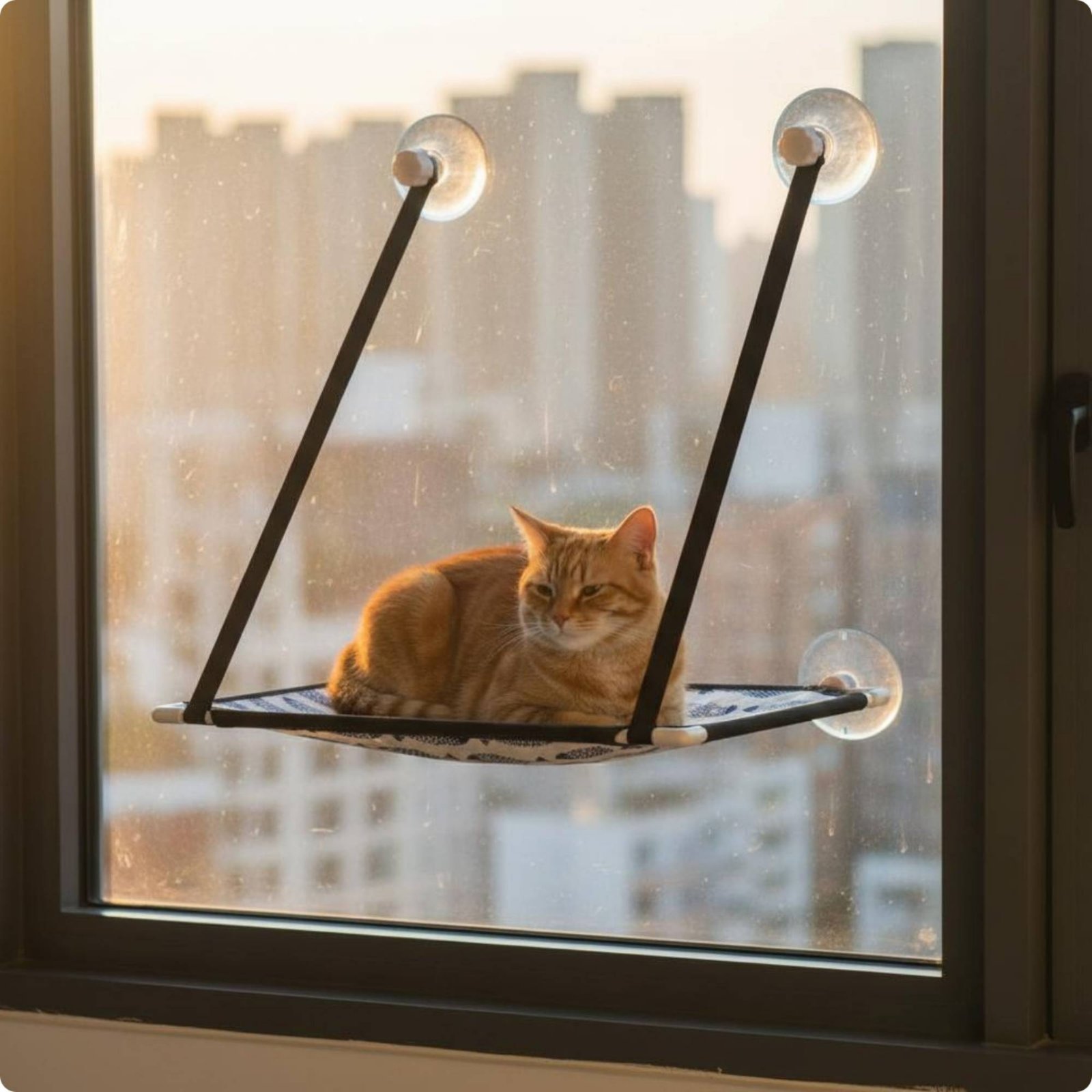Feline Window Perch Space Savi - Cat Window Perch ulasan dan harga